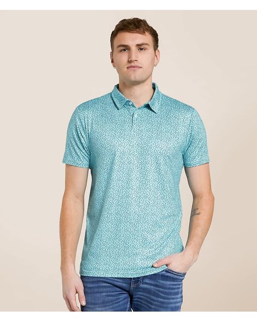 J.B. Holt Blue Hickman Performance Polo for men