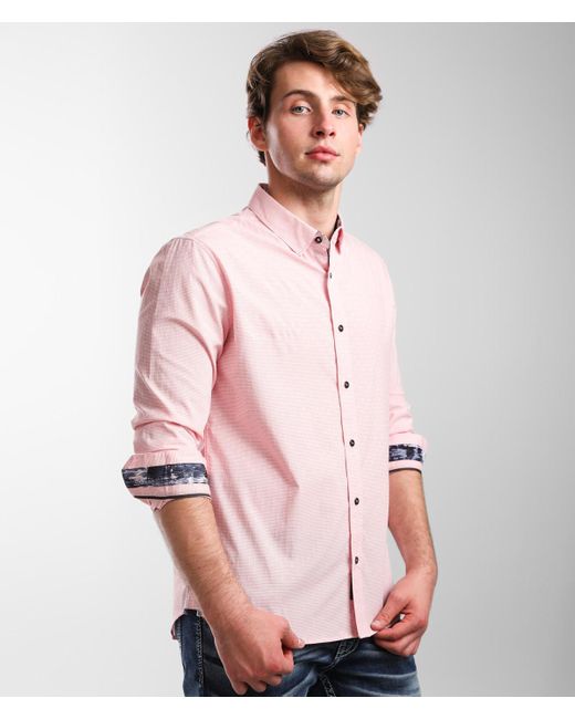 7 Diamonds Pink Playday Shirt for men