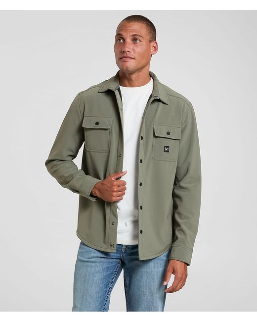 Maven Co-op Green Softshell Performance Shacket for men