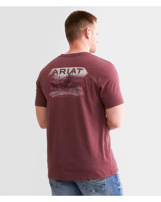 Ariat Red Wild Fire Crest T-shirt for men