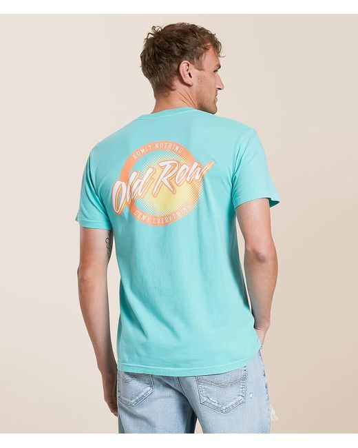 Old Row Blue Circle Logo T-Shirt for men