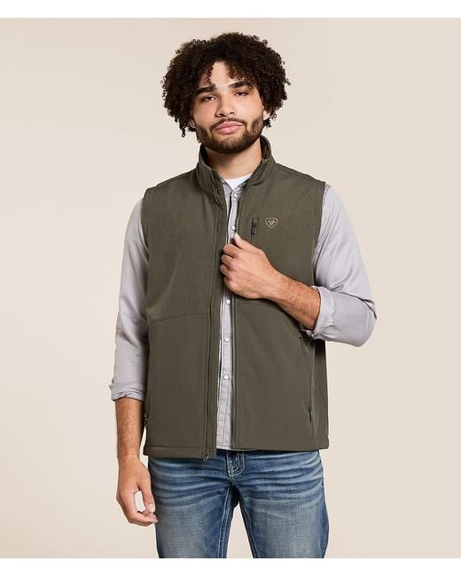 Ariat Natural Logo Softshell Vest for men
