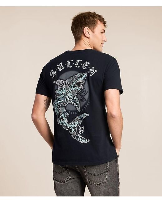 Sullen Black Infested Waters T-Shirt for men