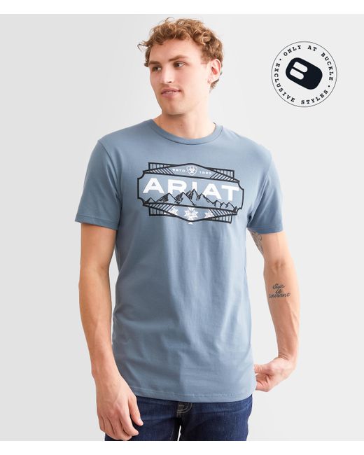 Ariat Blue Casa Grande Lockup T-shirt for men