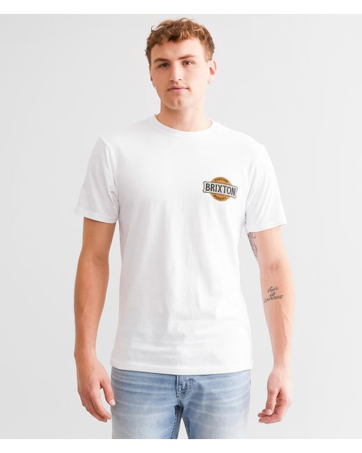 Brixton White Wendall T-shirt for men
