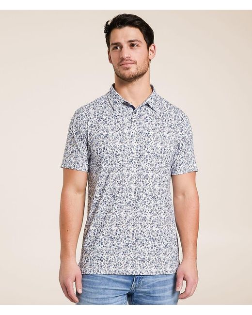 J.B. Holt Blue Trammel Performance Polo for men