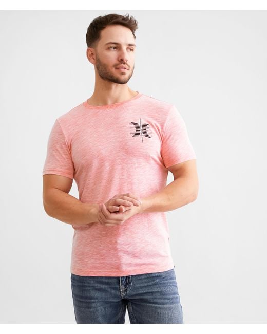 Hurley Pink Corp T-shirt for men