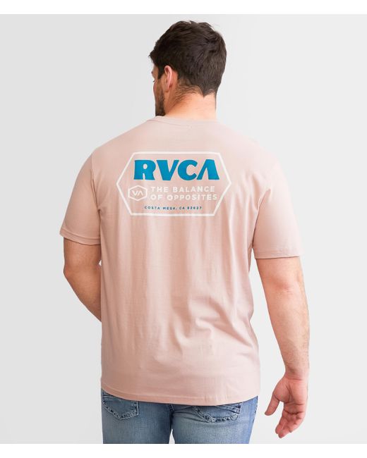 RVCA Pink Active T-shirt for men