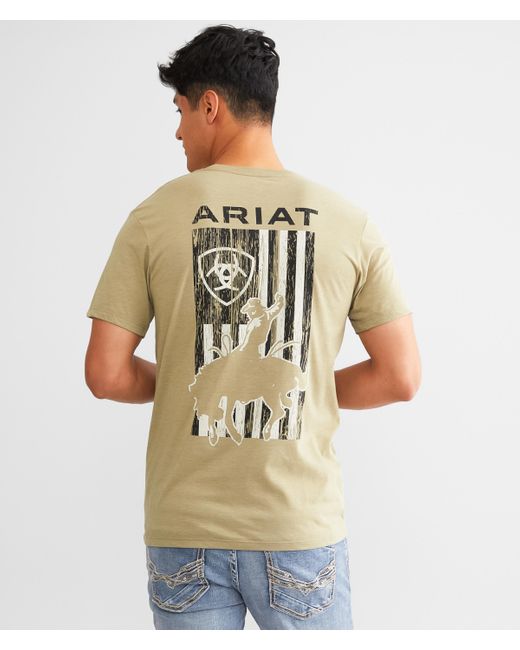 Ariat Barn Door Bronco T-shirt in Green for Men