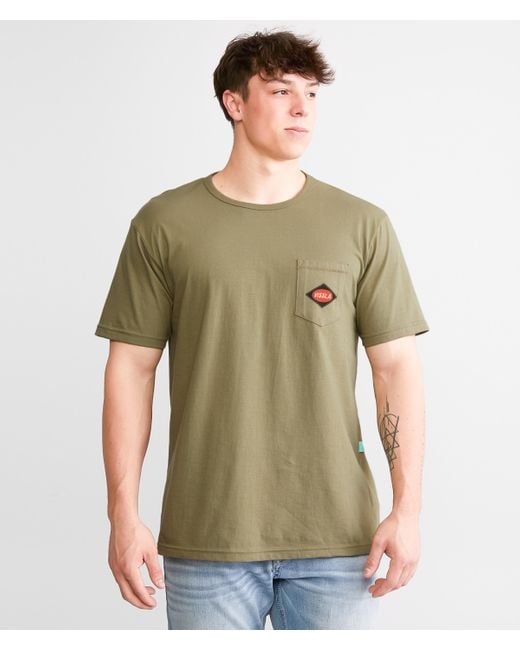 Vissla Green Roundhouse T-shirt for men