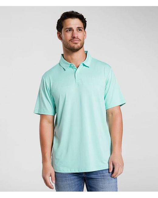 Maven Co-op Blue Essential Course Performance Stretch Polo for men