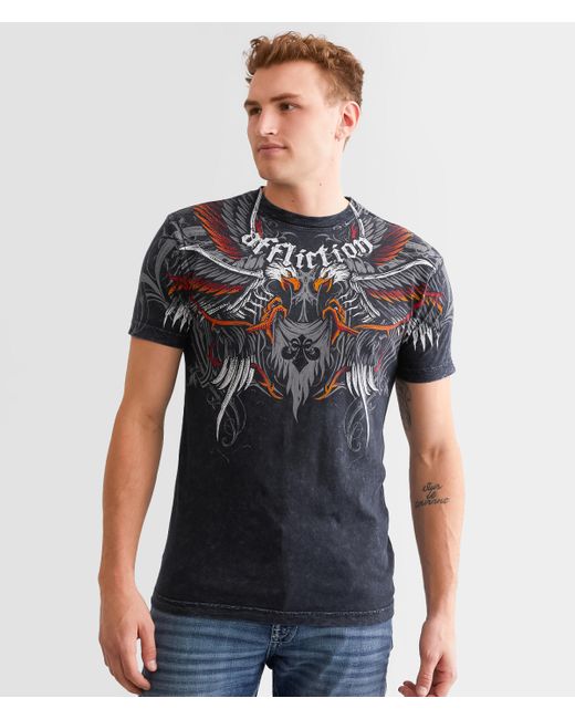 Affliction Gray Protector T-shirt for men
