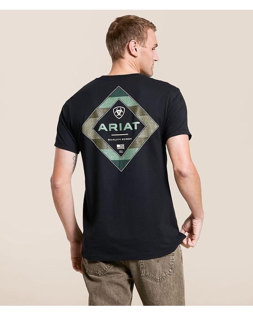 Ariat Black Woven Sol T-Shirt for men