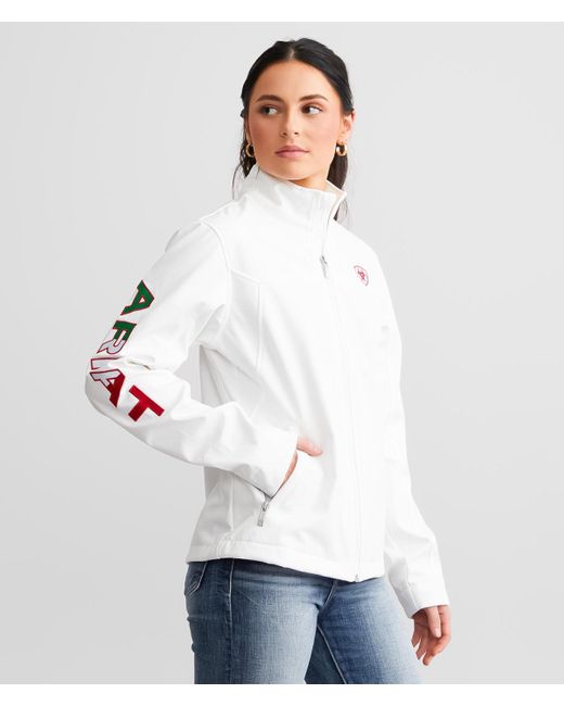 Ariat White Tek Classic New Team Softshell Jacket