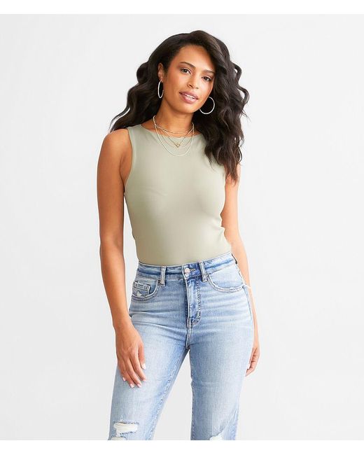 Buckle Black Blue Shaping & Smoothing Bodysuit
