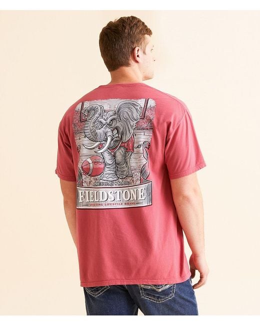 Fieldstone Red Elephant Game Day T-Shirt for men