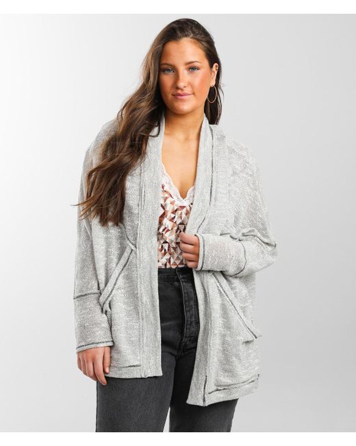 BKE Marled Cardigan in Grey (Gray) | Lyst