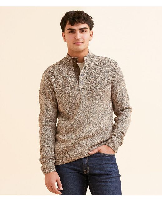 Outpost Makers Natural Quarter Snap Sweater for men