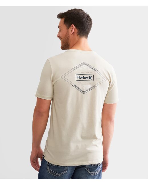Hurley White Everyday Double Diamond T-shirt for men