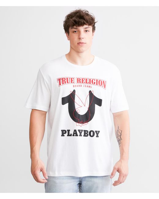True Religion White Relaxed Big Bun T-shirt for men