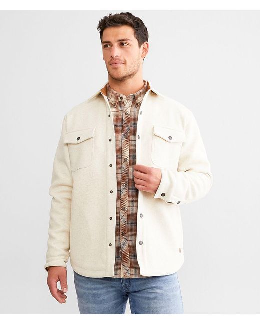 Outpost Makers Natural Marled Shacket for men