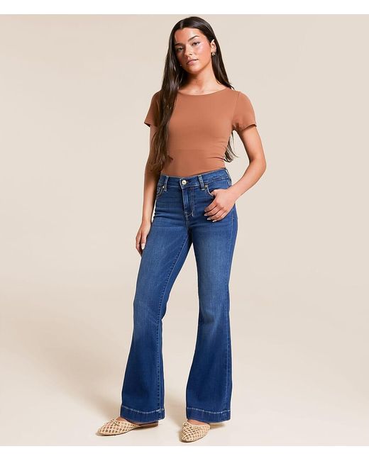 7 For All Mankind Blue Dojo Trouser Stretch Jean