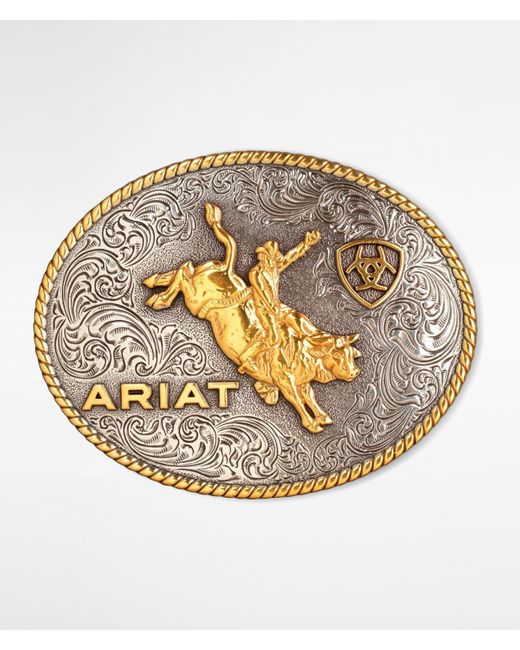Ariat Metallic Rodeo Belt Buckle for men