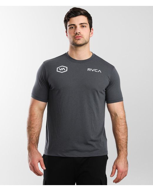 RVCA Trifactor Sport T-shirt in Grey 