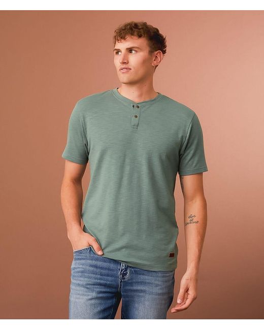 Outpost Makers Green Slub Henley for men