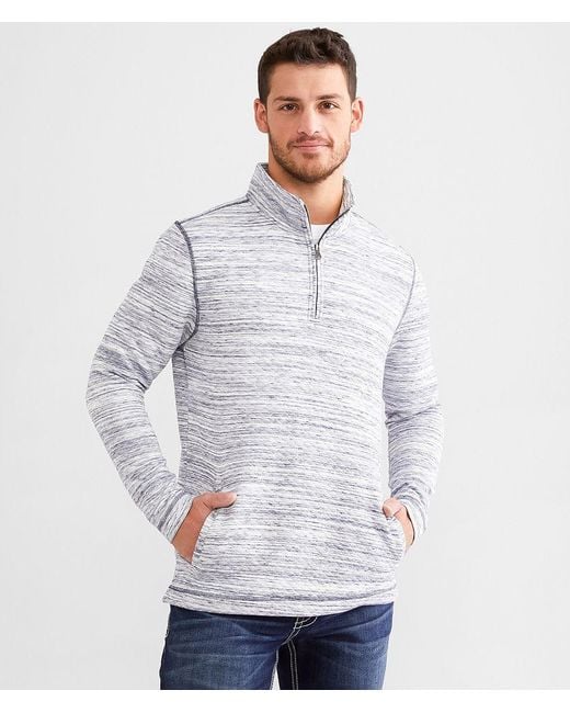 BKE Gray Stevie Quilted Pullover for men