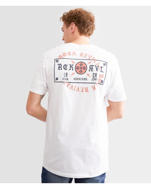 Rock Revival White Freddie T-shirt for men