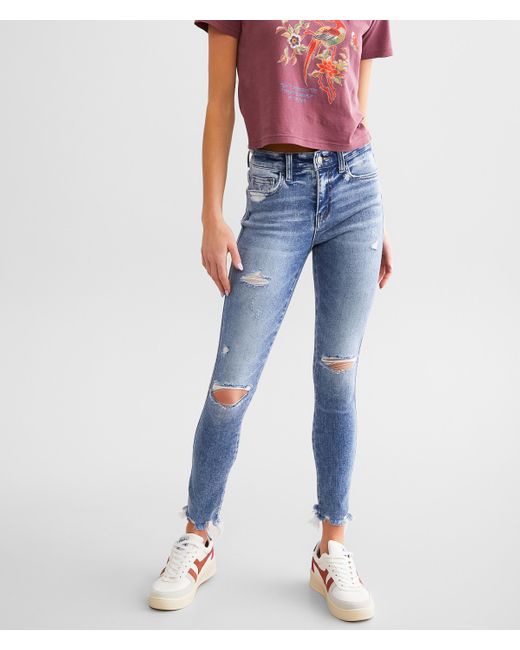 Flying Monkey Blue Mid-rise Ankle Skinny Stretch Jean