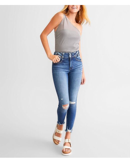 KanCan Signature;KanCan Blue Kan Can Signature High Rise Ankle Skinny Stretch Jean