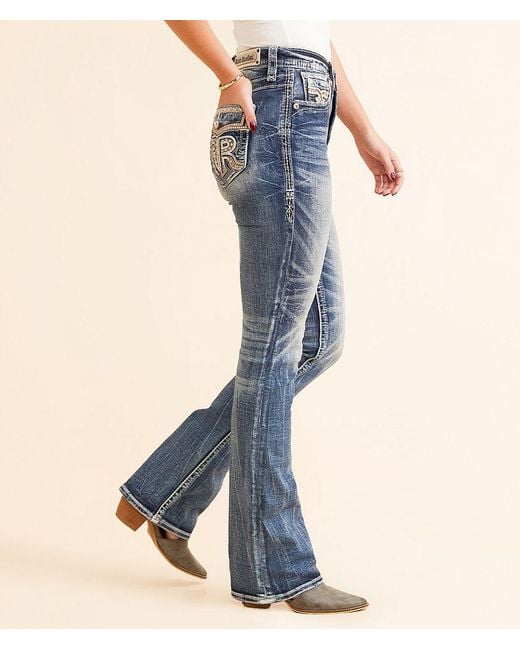 Rock Revival Blue Semah Curvy High Rise Boot Stretch Jean