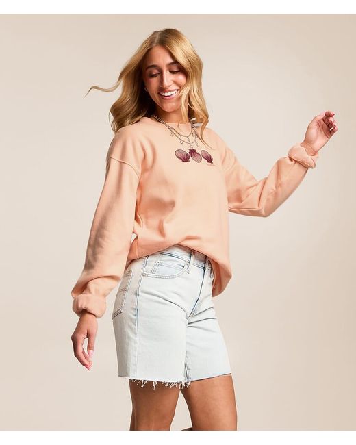 Billabong Pink Chasing Horizons Oversized Pullover