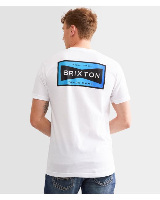 Brixton White Edison T-shirt for men