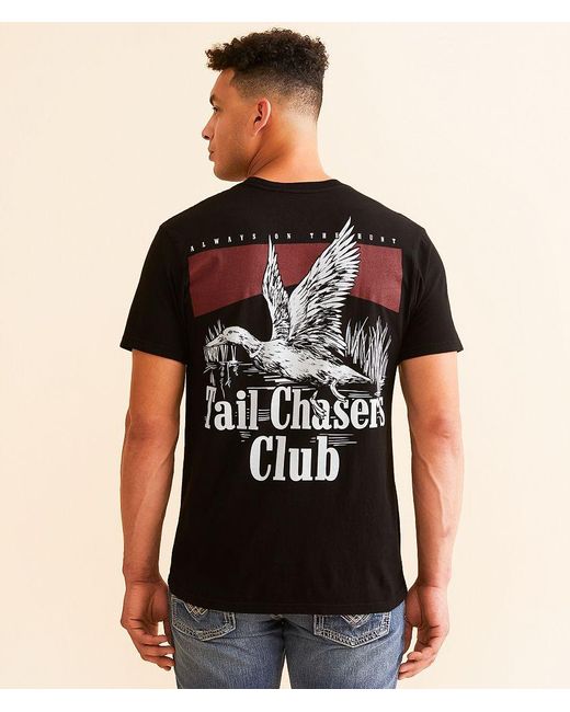 Tail Chasers Club Black On The Hunt T-Shirt for men