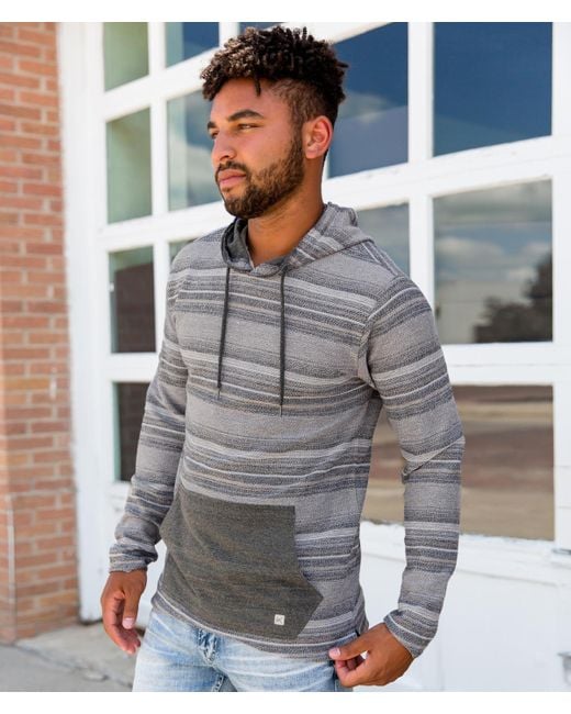 Striped shop baja hoodie