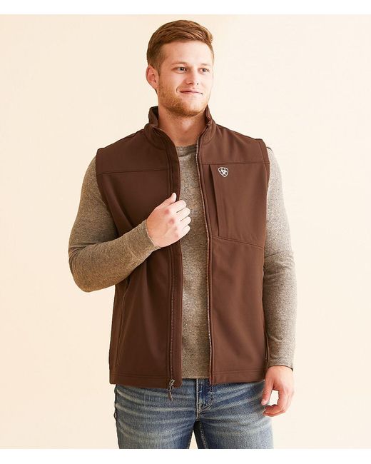 Ariat Brown Logo 2.0 Softshell Vest for men