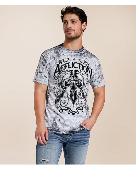 Affliction Blue Physics T-Shirt for men