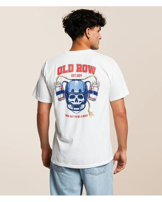 Old Row White Beer Helmet T-Shirt for men