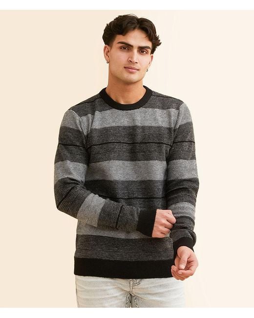 Blend Gray Striped Sweater for men