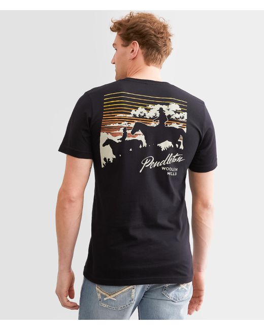 Pendleton Black Sunset Trail Ride T-shirt for men