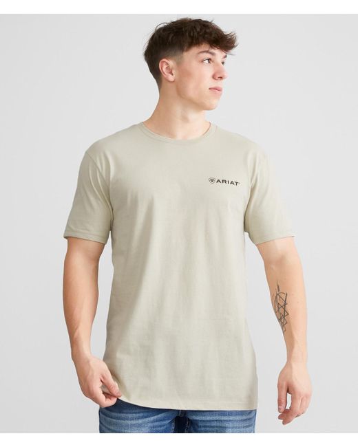 Ariat Gray Triple Rope Shield T-shirt for men