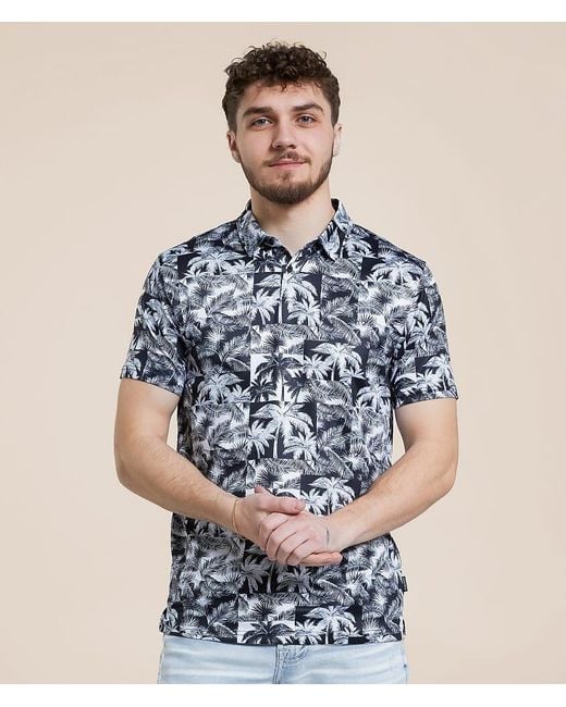 Departwest Blue Pablo Performance Polo for men