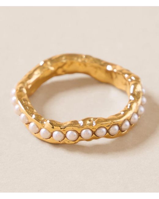 Sahira Jewelry Design Metallic Catalina Pearl Ring
