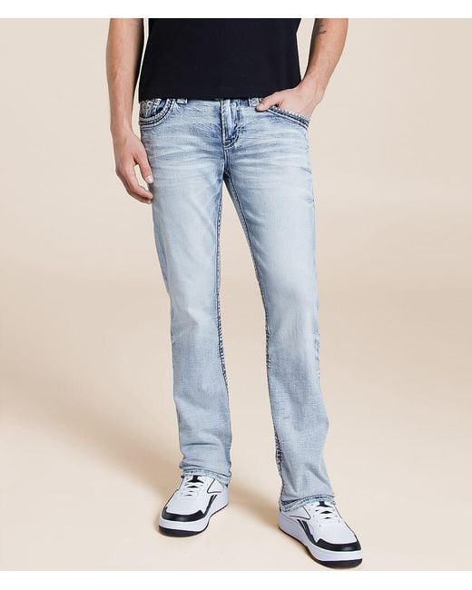 Rock Revival Blue Shane Straight Stretch Jean for men