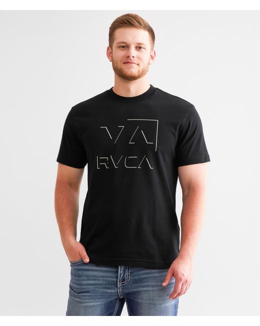 RVCA Black Bevelled T-shirt for men