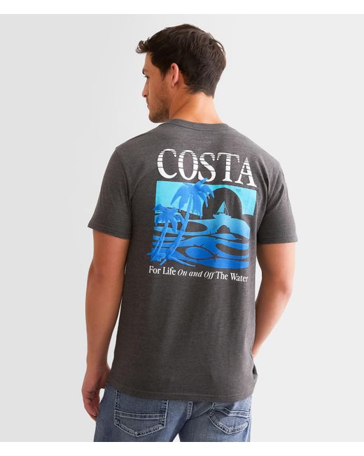 Costa Blue Gnarly Beach T-shirt for men