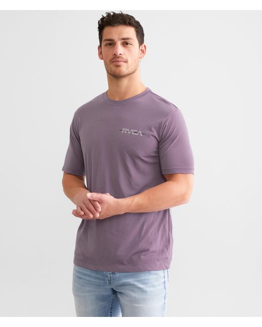 RVCA Purple Pin Top Sport T-shirt for men
